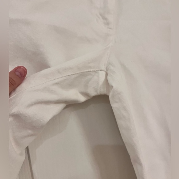 Eileen Fisher‎ white denim straight leg jeans women’s size 12 mid rise - Picture 3 of 9